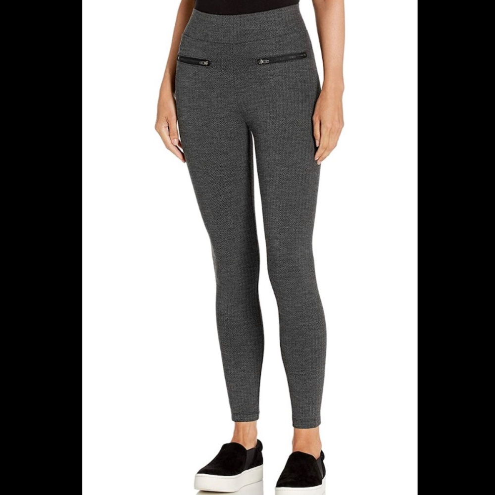 NWOT Ponte Zip Front Detail Leggings